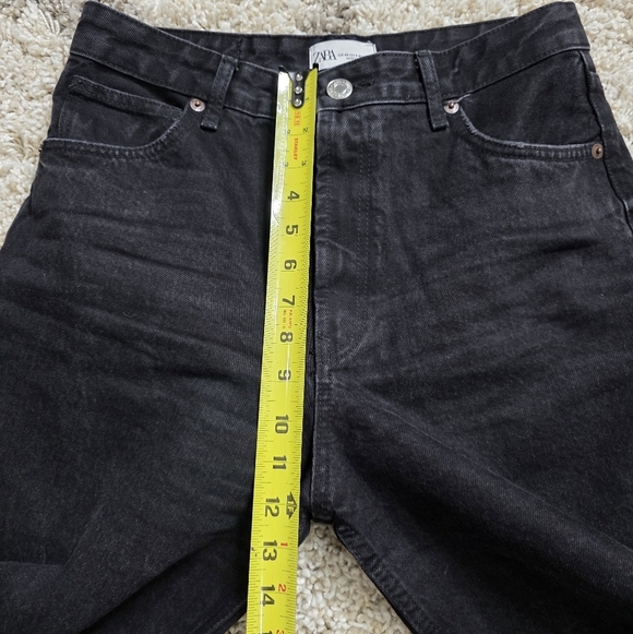 Zara Black High Rise Bootcut Jeans Size 6 - Picture 7 of 7